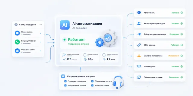 Сопровождение AI-автоматизации